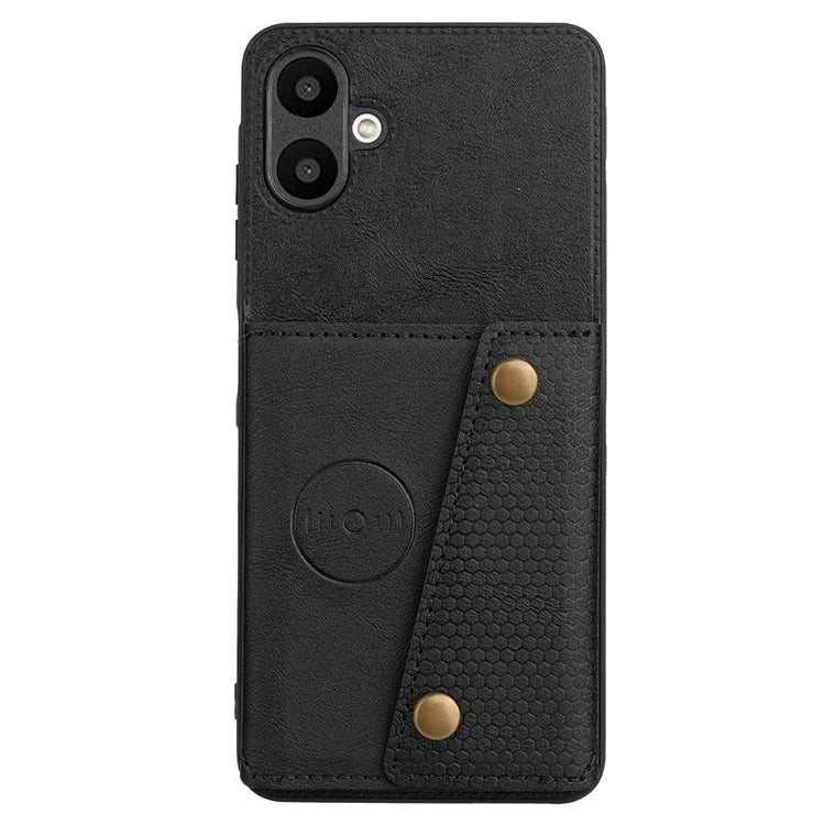 For Samsung Galaxy A06 Case Card Slots Kickstand Leather+TPU Phone Cover