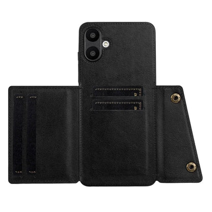 For Samsung Galaxy A06 Case Card Slots Kickstand Leather+TPU Phone Cover