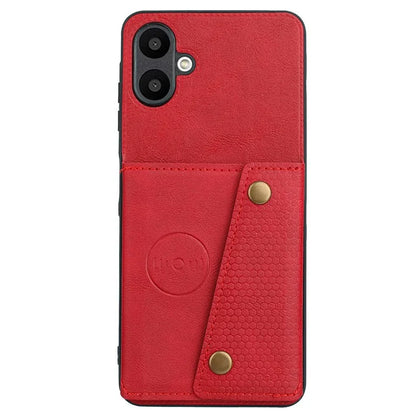 For Samsung Galaxy A06 Case Card Slots Kickstand Leather+TPU Phone Cover