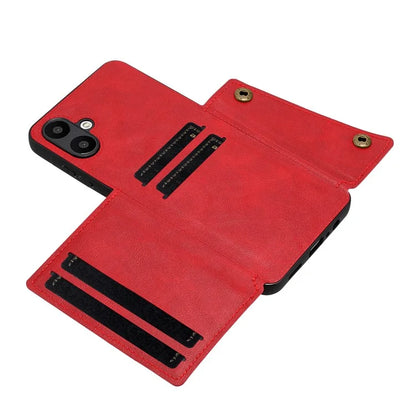 For Samsung Galaxy A06 Case Card Slots Kickstand Leather+TPU Phone Cover