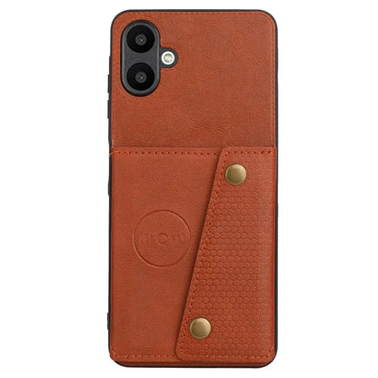 For Samsung Galaxy A06 Case Card Slots Kickstand Leather+TPU Phone Cover