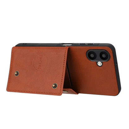 For Samsung Galaxy A06 Case Card Slots Kickstand Leather+TPU Phone Cover