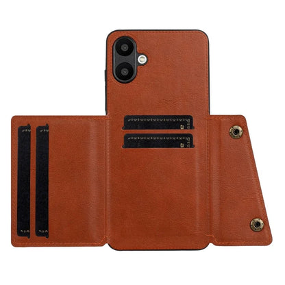 For Samsung Galaxy A06 Case Card Slots Kickstand Leather+TPU Phone Cover