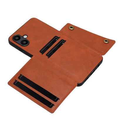 For Samsung Galaxy A06 Case Card Slots Kickstand Leather+TPU Phone Cover