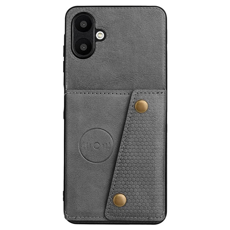 For Samsung Galaxy A06 Case Card Slots Kickstand Leather+TPU Phone Cover