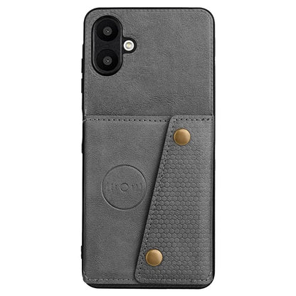 For Samsung Galaxy A06 Case Card Slots Kickstand Leather+TPU Phone Cover