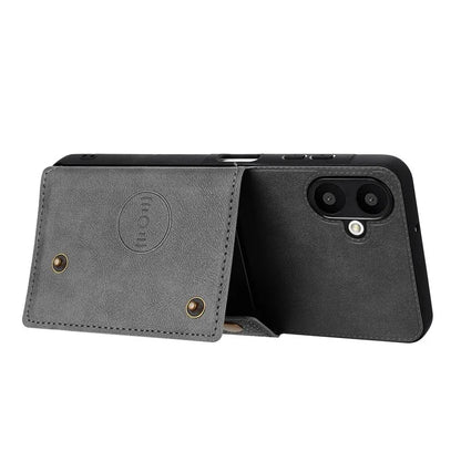 For Samsung Galaxy A06 Case Card Slots Kickstand Leather+TPU Phone Cover