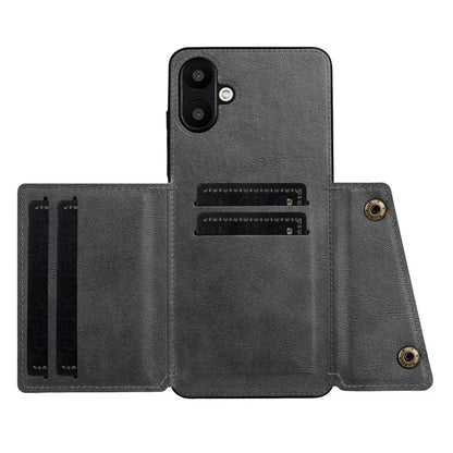 For Samsung Galaxy A06 Case Card Slots Kickstand Leather+TPU Phone Cover