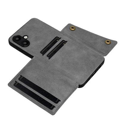 For Samsung Galaxy A06 Case Card Slots Kickstand Leather+TPU Phone Cover