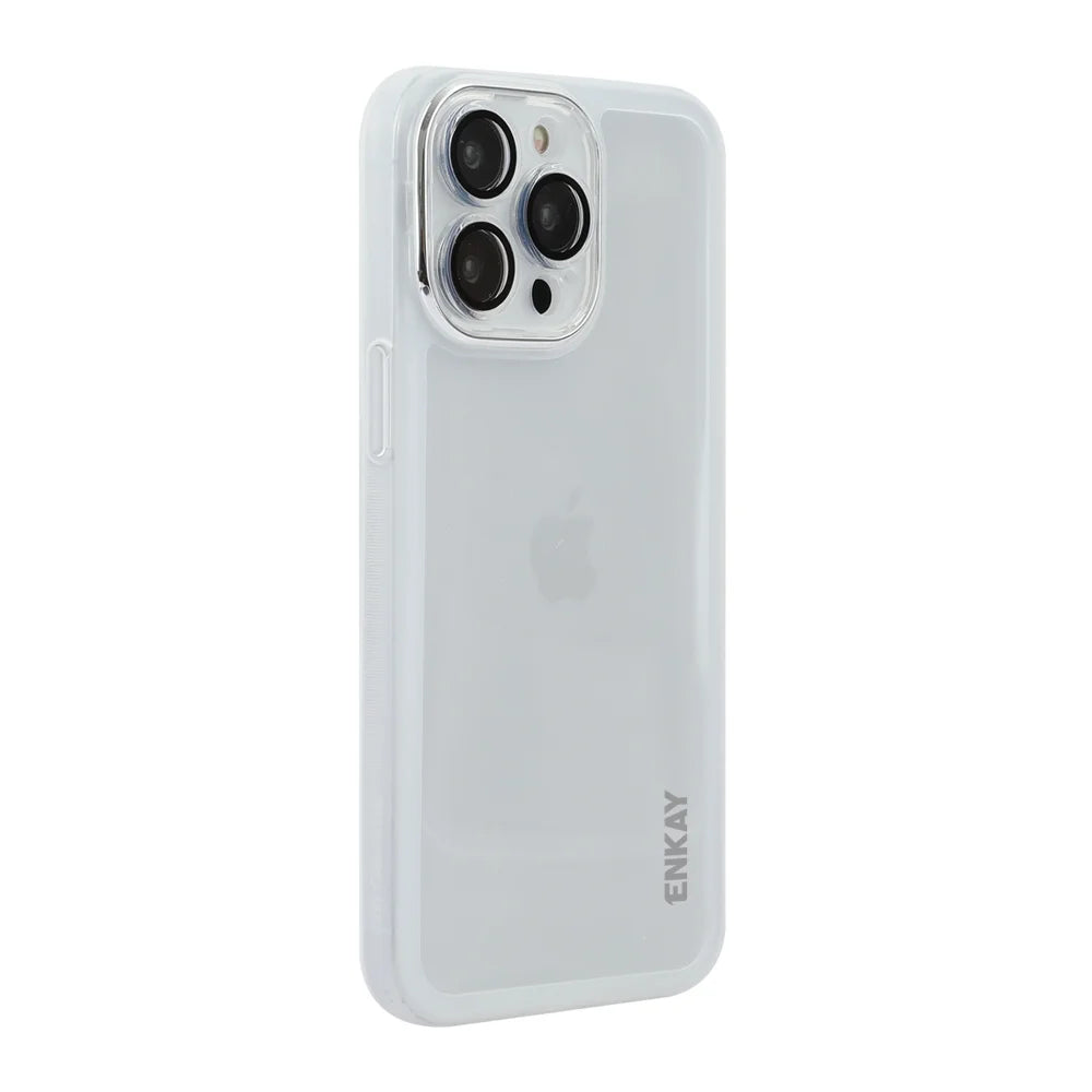 For iPhone 16 Pro Max ENKAY HAT PRINCE Case Matte TPU Phone Cover with Lens Film