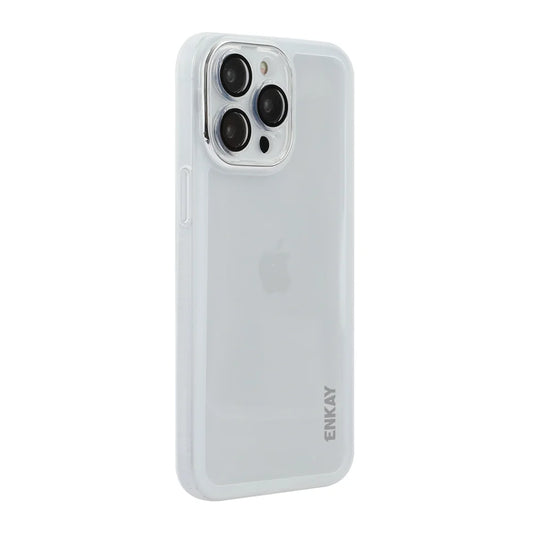 For iPhone 16 Pro Max ENKAY HAT PRINCE Case Matte TPU Phone Cover with Lens Film