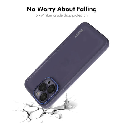For iPhone 16 Pro Max ENKAY HAT PRINCE Case Matte TPU Phone Cover with Lens Film