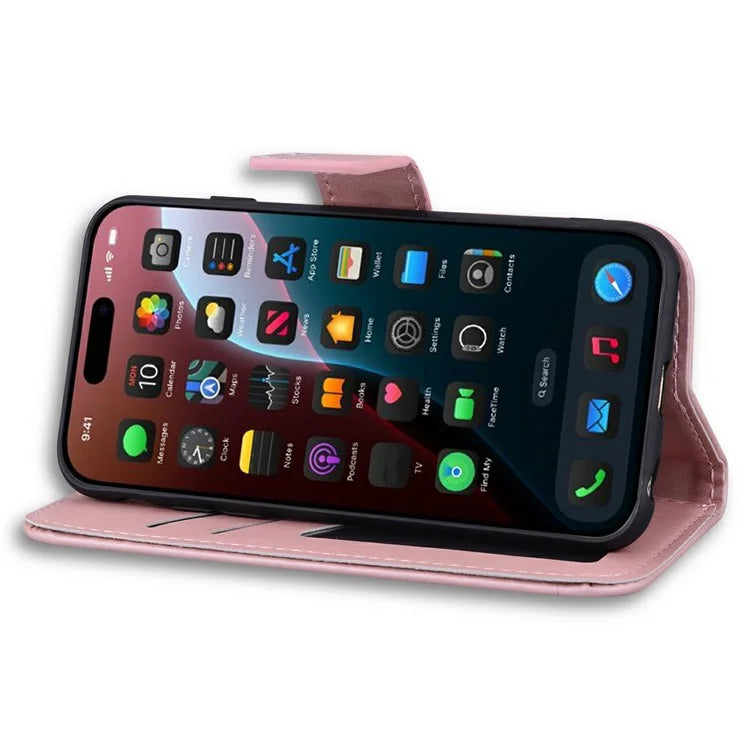 For iPhone 16 Plus Case Cartoon Pattern Wallet Leather Phone Cover