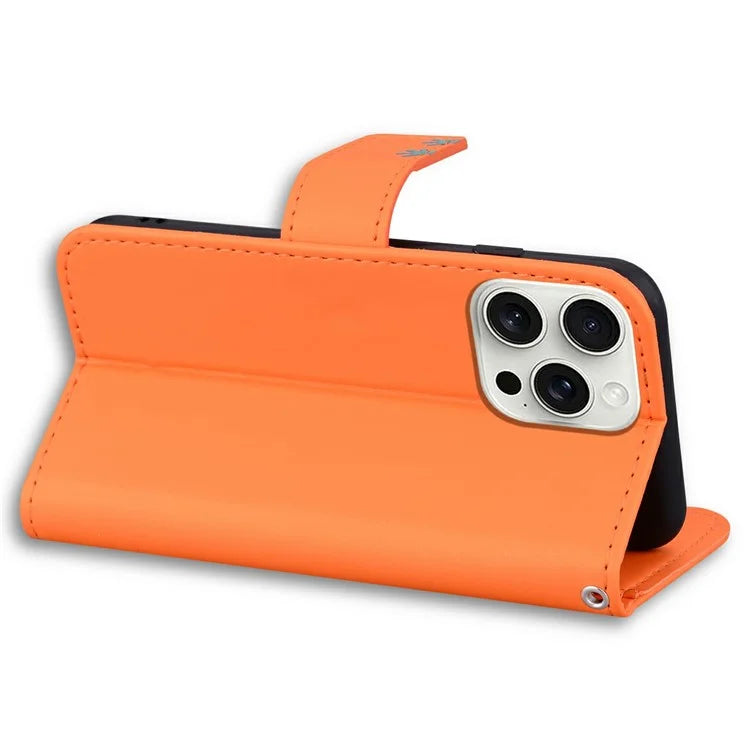 For iPhone 16 Pro Case Cartoon Pattern Wallet Leather Phone Cover