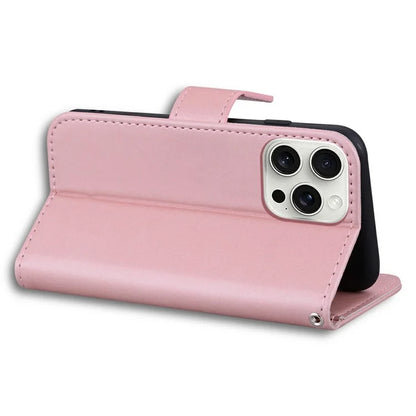 For iPhone 16 Pro Case Cartoon Pattern Wallet Leather Phone Cover