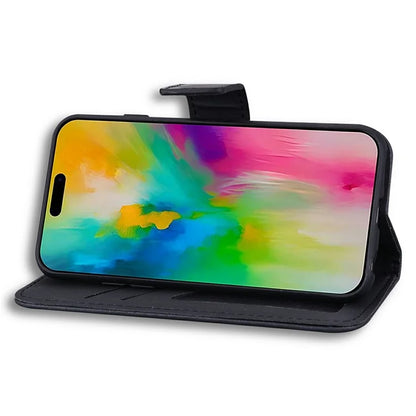 For iPhone 16 Pro Case Cartoon Pattern Wallet Leather Phone Cover