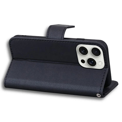 For iPhone 16 Pro Case Cartoon Pattern Wallet Leather Phone Cover