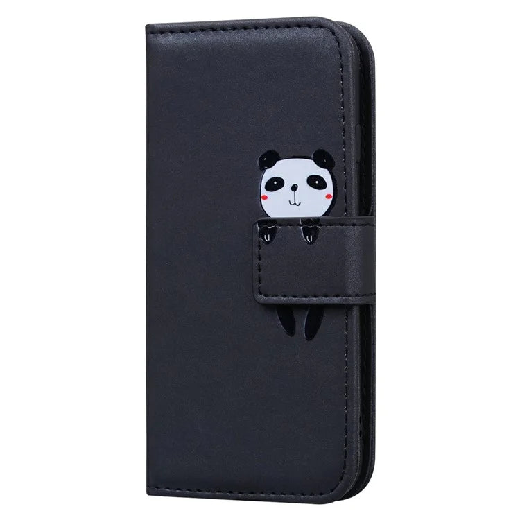 For iPhone 16 Pro Case Cartoon Pattern Wallet Leather Phone Cover