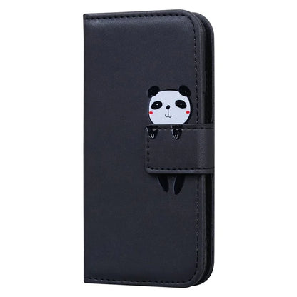 For iPhone 16 Pro Case Cartoon Pattern Wallet Leather Phone Cover