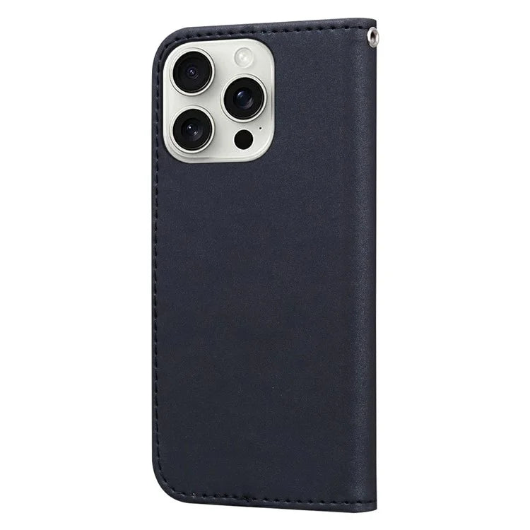 For iPhone 16 Pro Case Cartoon Pattern Wallet Leather Phone Cover