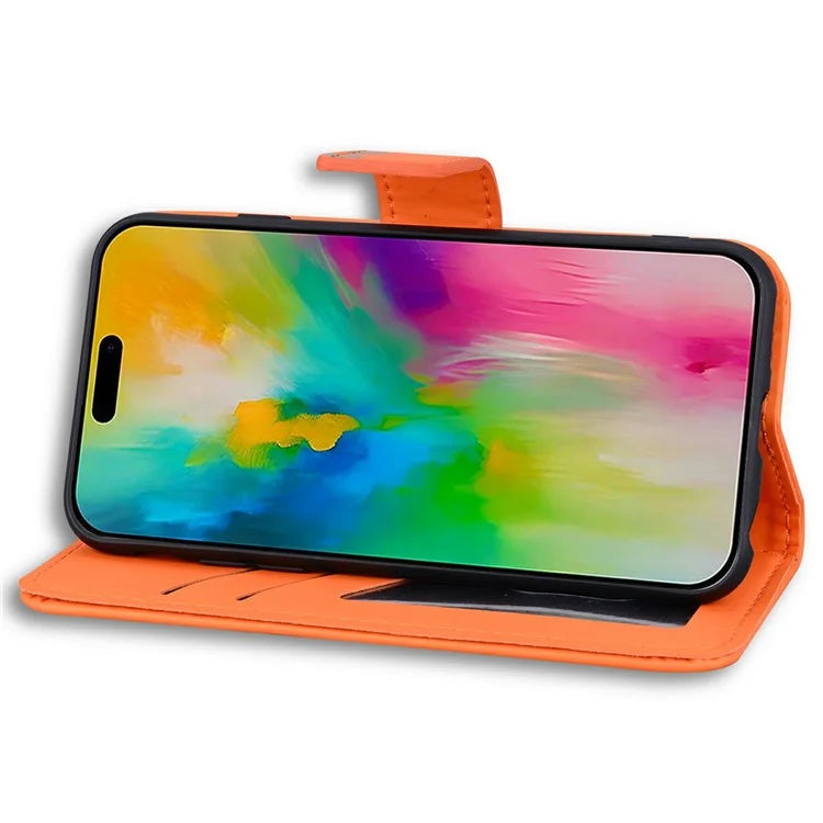 For iPhone 16 Pro Max Case Cartoon Pattern Wallet Leather Phone Cover