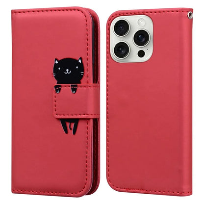For iPhone 16 Pro Max Case Cartoon Pattern Wallet Leather Phone Cover
