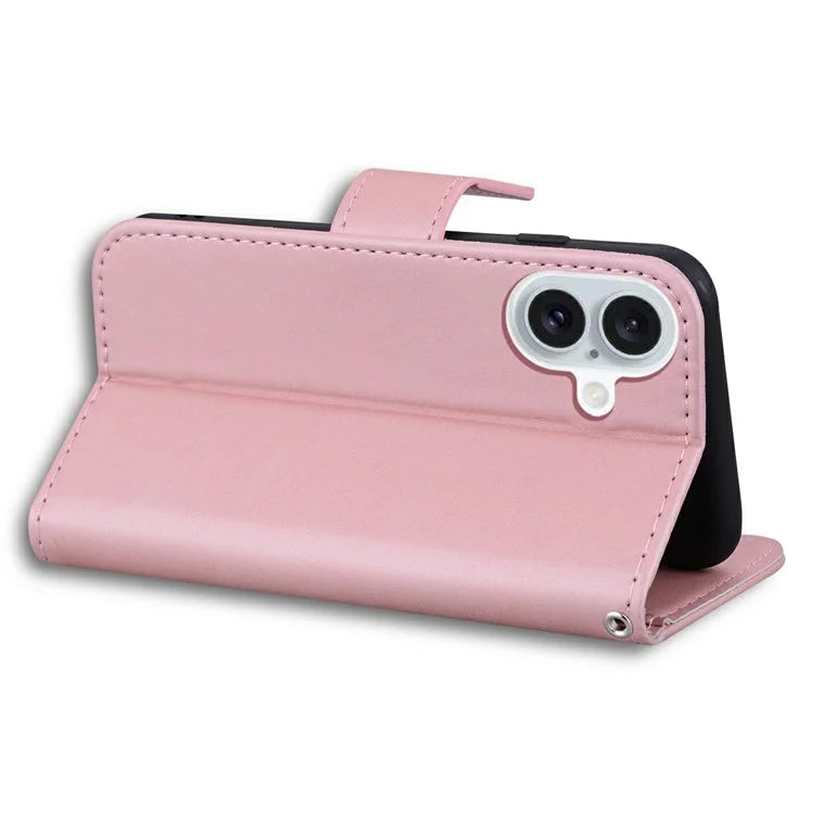 For iPhone 16 Case Cartoon Pattern Wallet Leather Phone Cover