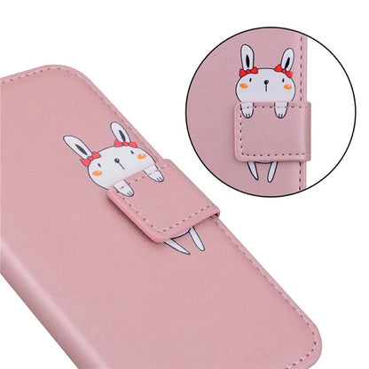 For iPhone 16 Case Cartoon Pattern Wallet Leather Phone Cover