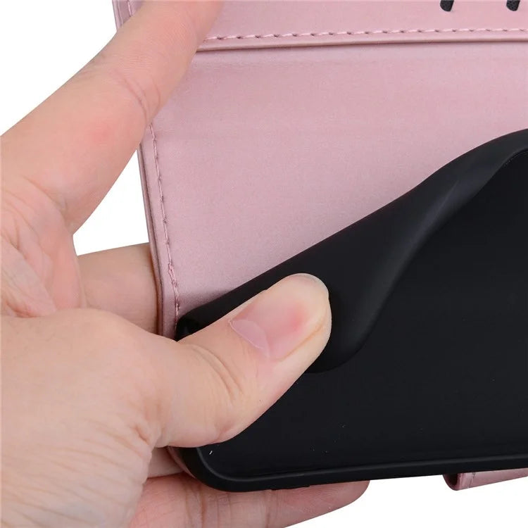 For iPhone 16 Case Cartoon Pattern Wallet Leather Phone Cover