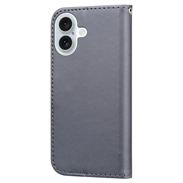 For iPhone 16 Case Cartoon Pattern Wallet Leather Phone Cover