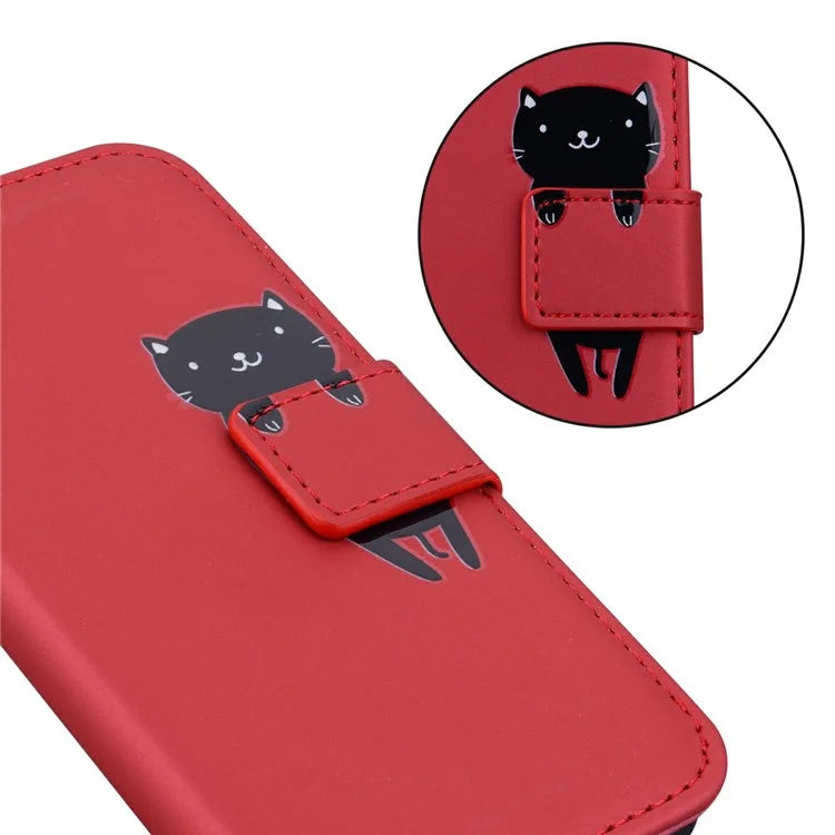 For iPhone 16 Case Cartoon Pattern Wallet Leather Phone Cover