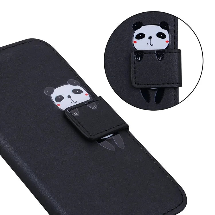 For iPhone 16 Case Cartoon Pattern Wallet Leather Phone Cover