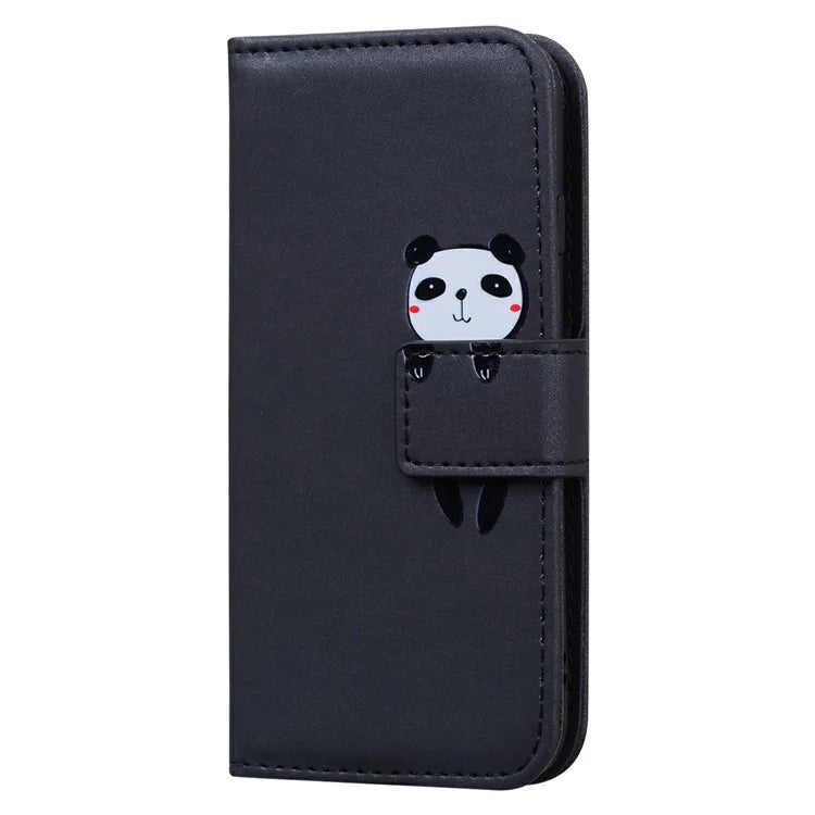 For iPhone 16 Case Cartoon Pattern Wallet Leather Phone Cover