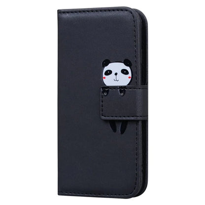 For iPhone 16 Case Cartoon Pattern Wallet Leather Phone Cover