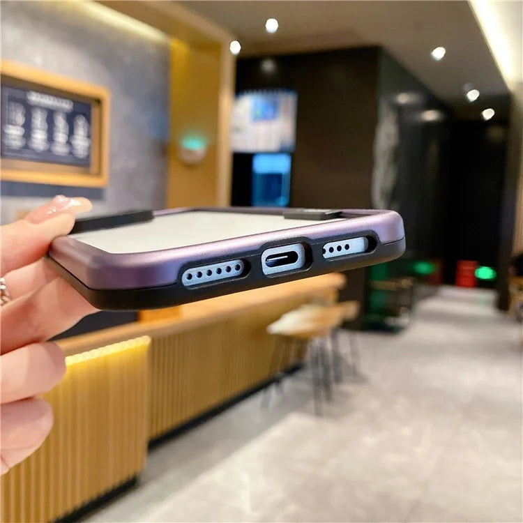 WOLMTT For iPhone 16 Pro Case Colorful Frame Soft TPU Clear Phone Cover