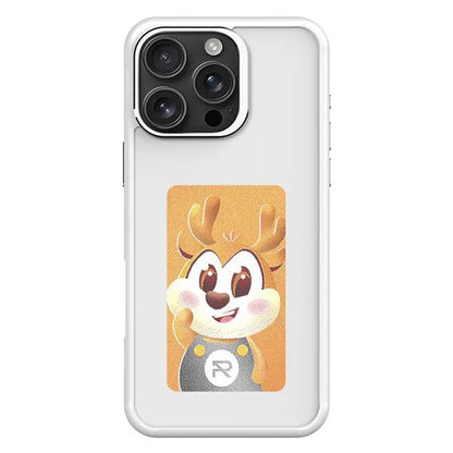 For iPhone 16 Pro Max E Ink Phone Cover 4-Color Display Pattern Customized Case
