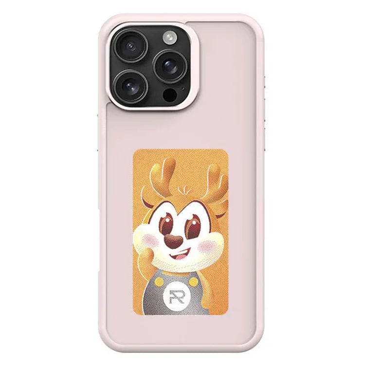 For iPhone 16 Pro Max E Ink Phone Cover 4-Color Display Pattern Customized Case
