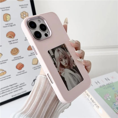For iPhone 16 Pro Max E Ink Phone Cover 4-Color Display Pattern Customized Case