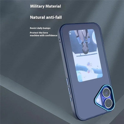 For iPhone 16 E Ink Phone Cover 4-Color Display Pattern Customized Case