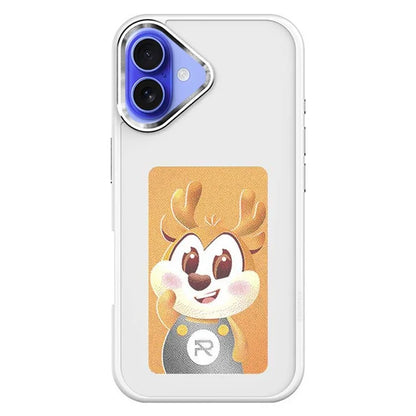 For iPhone 16 E Ink Phone Cover 4-Color Display Pattern Customized Case