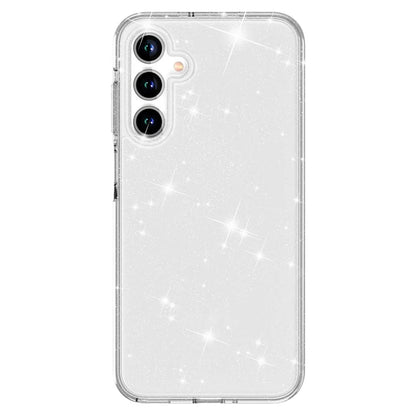 For Samsung Galaxy A16 5G Case TPU+PC Glitter Transparent Phone Cover - Sparkly Glitter White