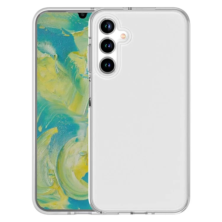 For Samsung Galaxy A16 5G Case PC + TPU Shockproof Clear Phone Cover - Transparent White