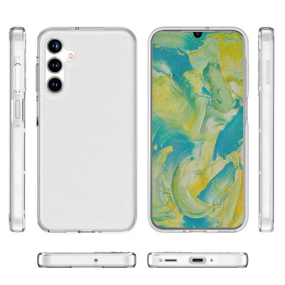 For Samsung Galaxy A16 5G Case PC + TPU Shockproof Clear Phone Cover - Transparent White