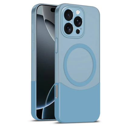 For iPhone 16 Pro Max Case Compatible with MagSafe Splicing Color Drop-Proof PC Phone Cover