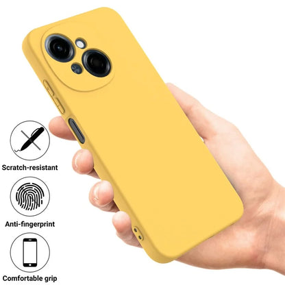 For TECNO Spark Go 1 / Pop 9 5G Case Liquid Silicone Anti-Scratch Phone Cover with Hand Strap