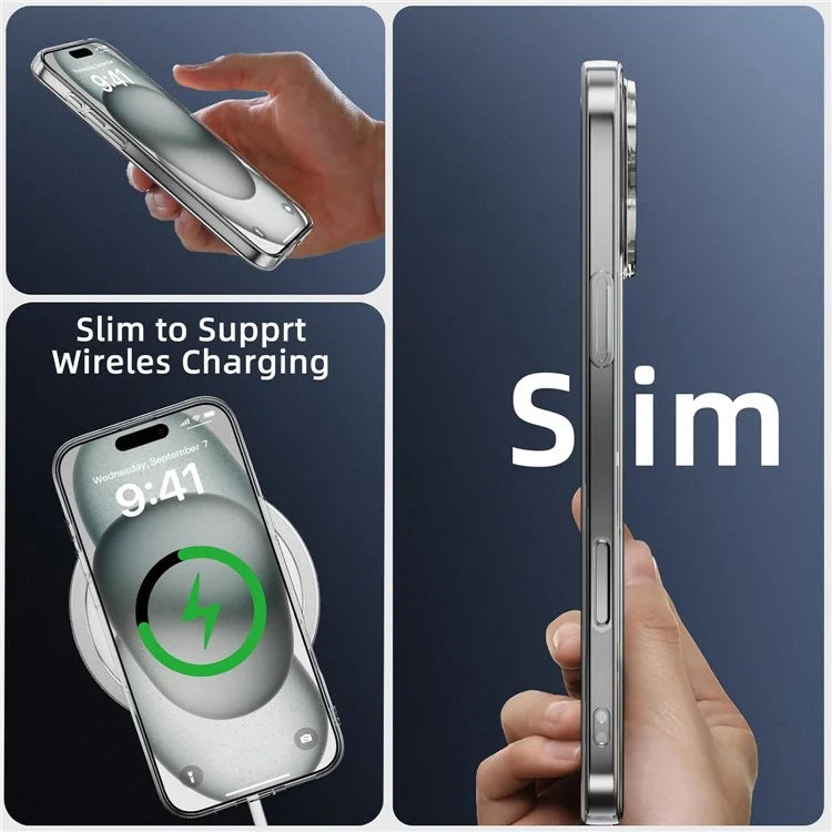 For iPhone 16 Plus Clear TPU Anti-Scratch Phone Case + Tempered Glass Lens Film + 2.5D Arc Edge Screen Protector