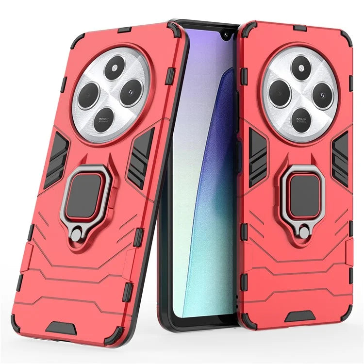 For Xiaomi Redmi 14C 4G Case PC+TPU Protective Phone Cover with Ring Kickstand