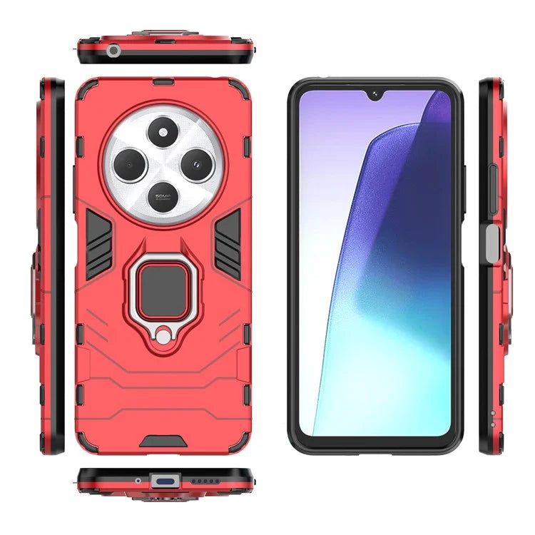 For Xiaomi Redmi 14C 4G Case PC+TPU Protective Phone Cover with Ring Kickstand