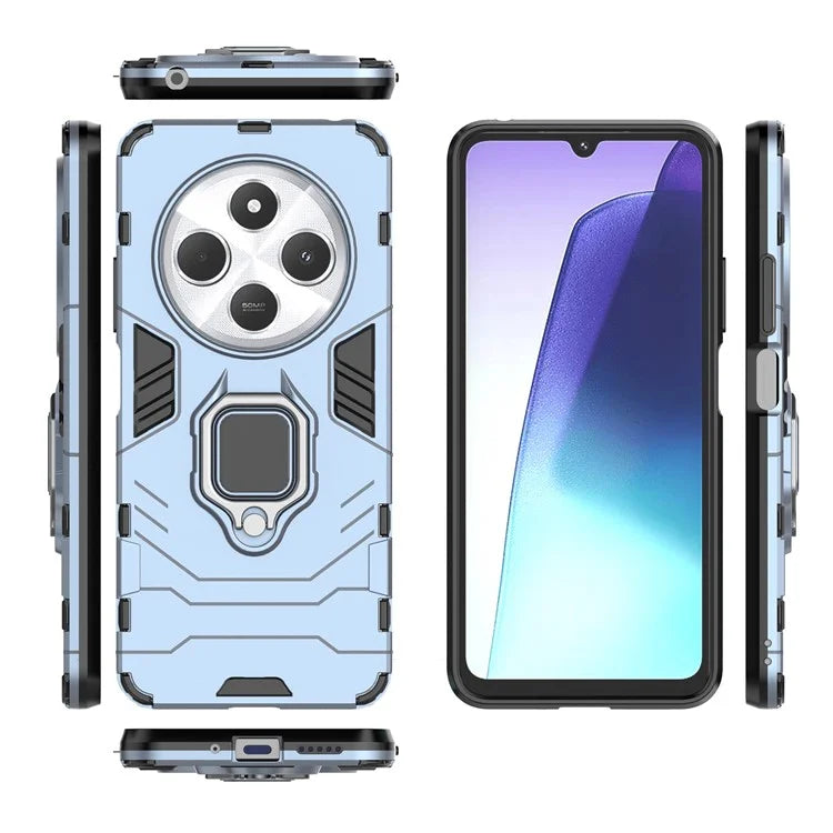 For Xiaomi Redmi 14C 4G Case PC+TPU Protective Phone Cover with Ring Kickstand