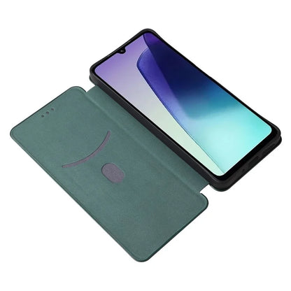 For Xiaomi Redmi 14C 4G Case Carbon Fiber Texture Drop-Proof PU Leather Phone Cover